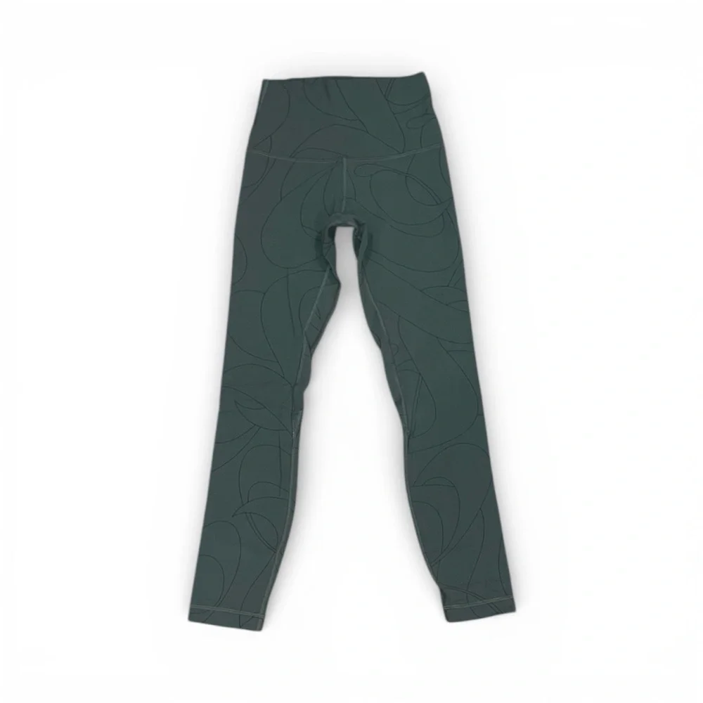 Lululemon green high rise leggings